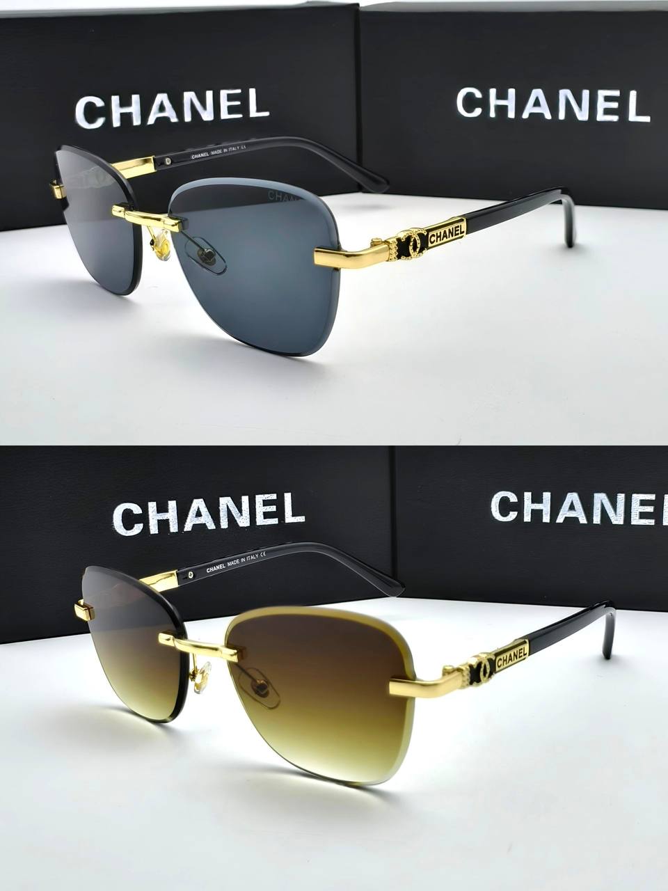 CHANE  SUNGLASSES COME WITH BOX ETC am2106