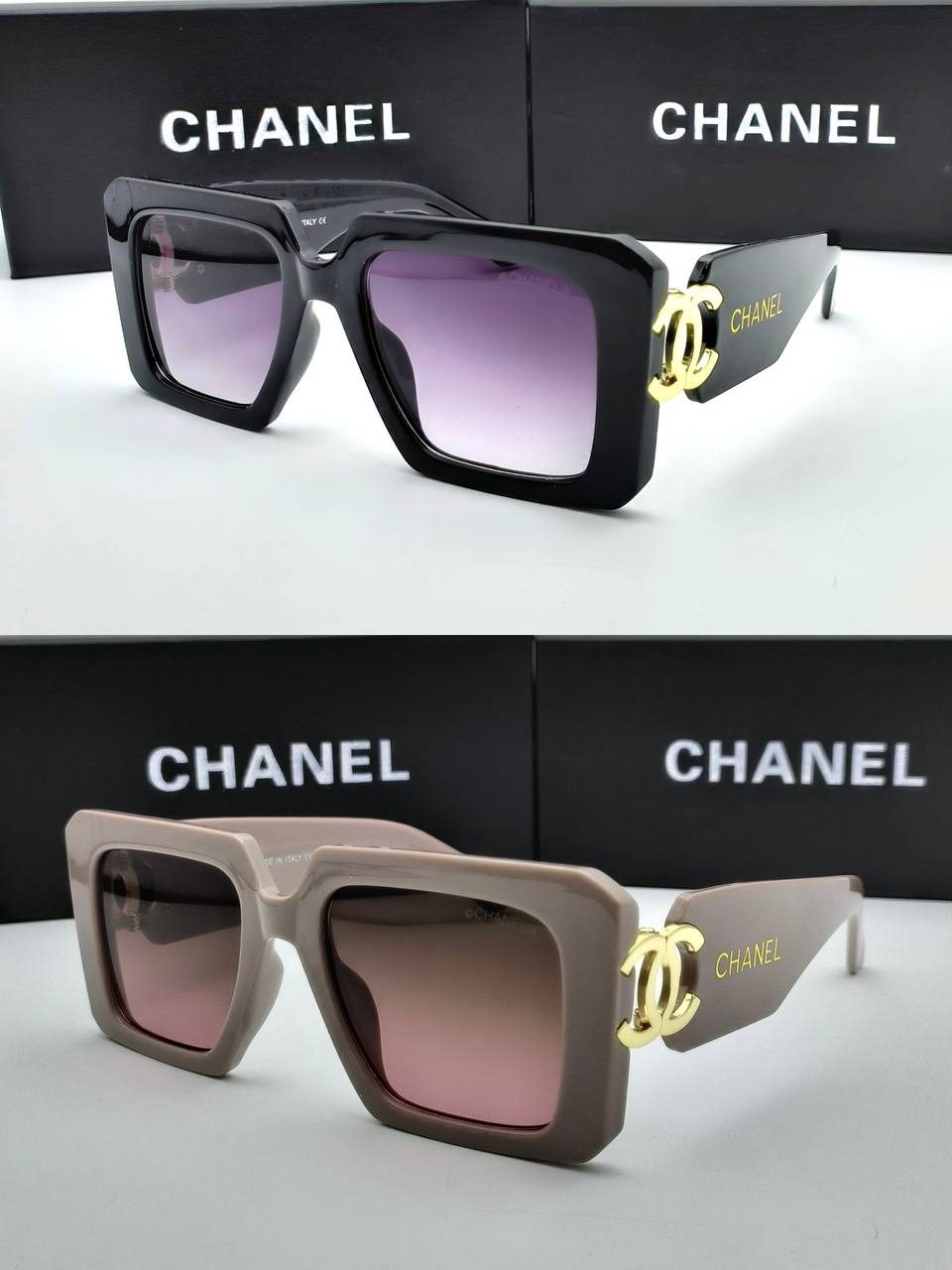 CHANE  SUNGLASSES COME WITH BOX ETC am2106
