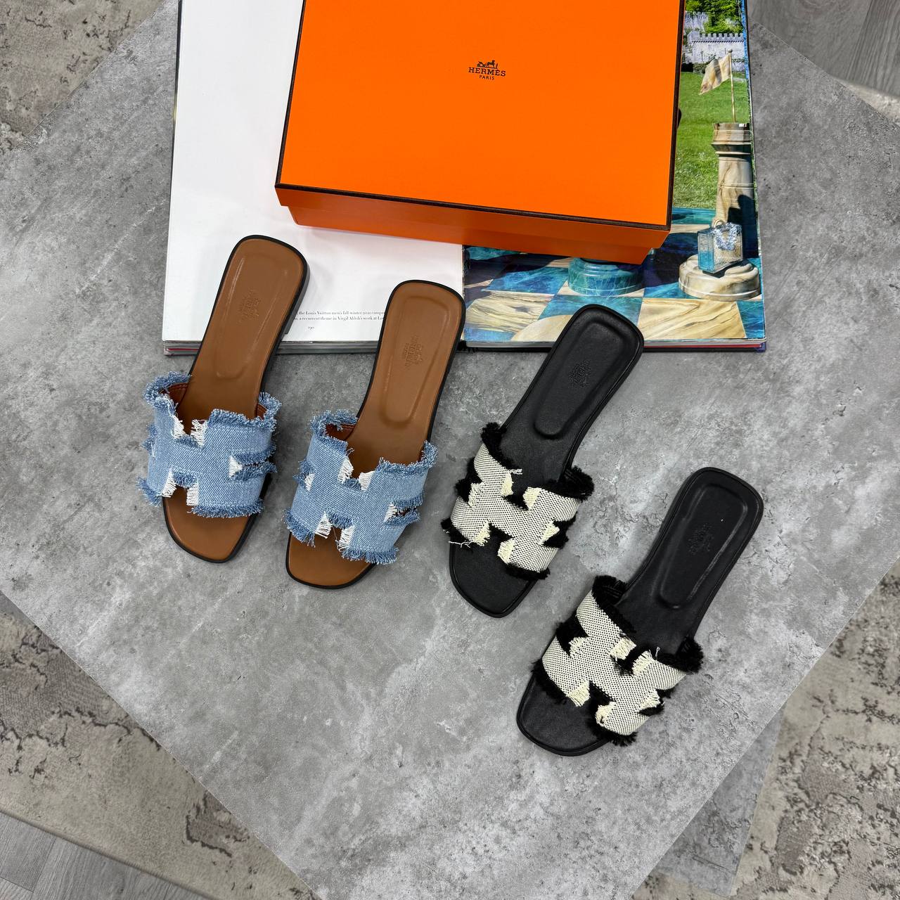 SUPER CLON HERME LADIES ORAN SANDAL WITH FULL PACKAGING ETC jay2206