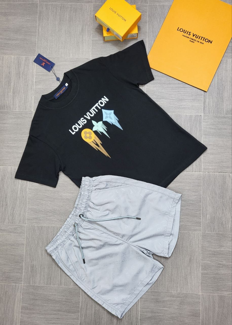 SUPERCL QUALITY LOU VUIT SHORT SET WITH *BAG* ak2306