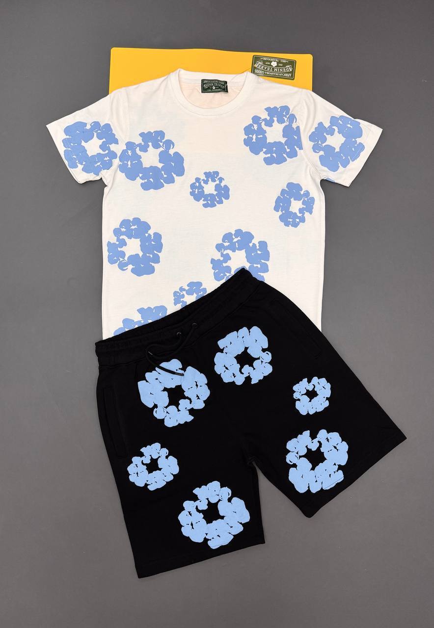 Denam tears shorts set na0909