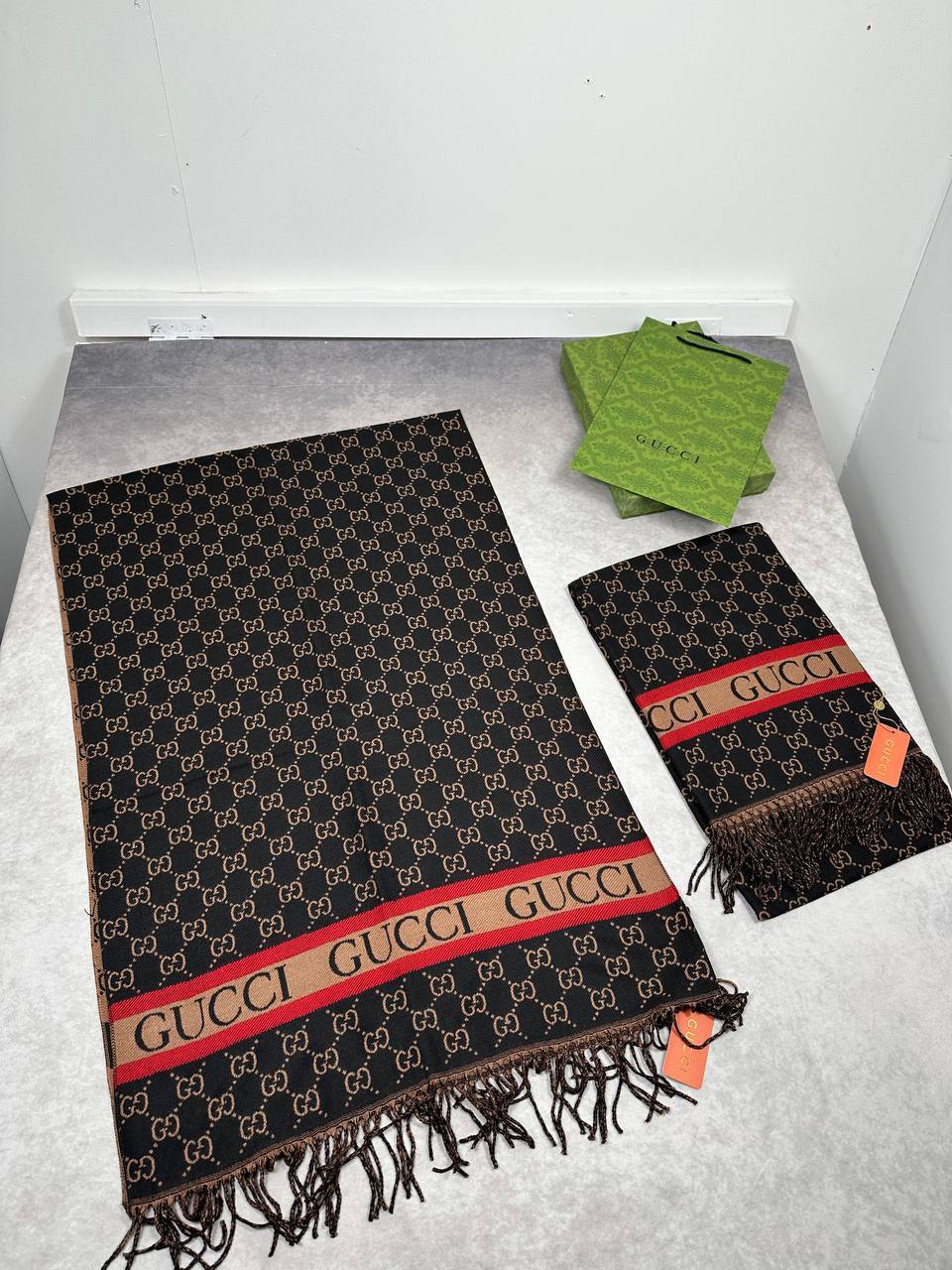 SUPER CLON GUCC CASHMERE SCARF COME WITH BOX am2906