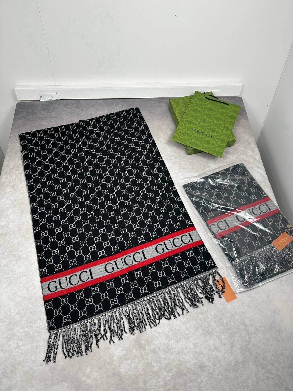 SUPER CLON GUCC CASHMERE SCARF COME WITH BOX am2908