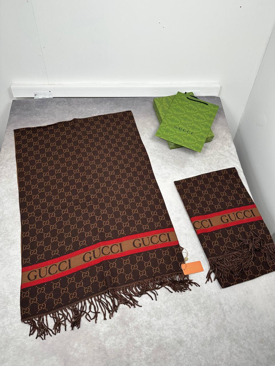 SUPER CLON GUCC CASHMERE SCARF COME WITH BOX am2908