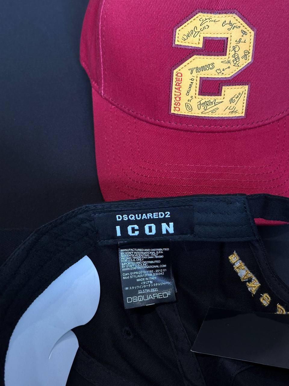 Dsquared2 Caps Limited availability jj0107