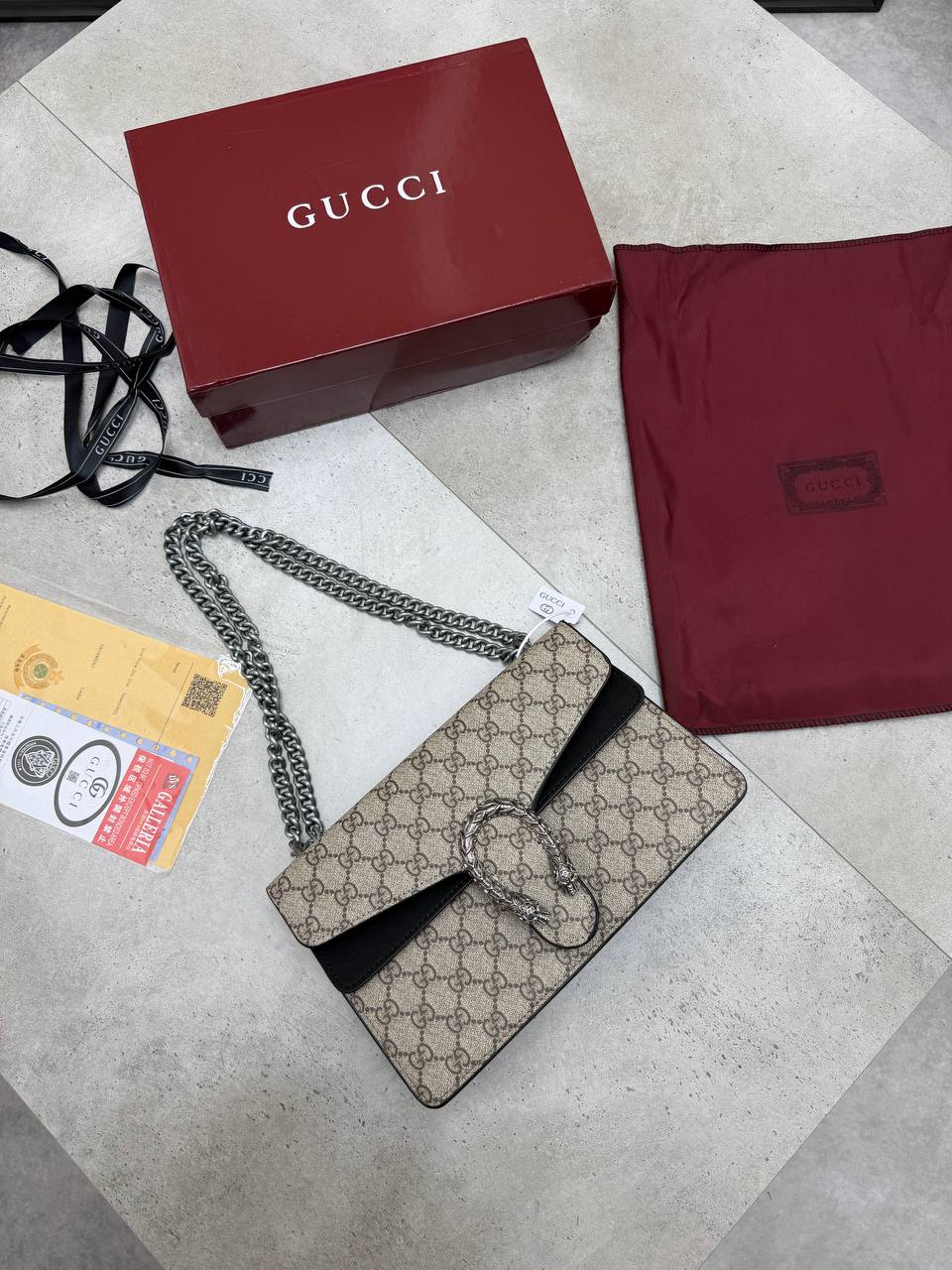 WOMENS GUCC BAG COME  WITH BOX ETC am0807