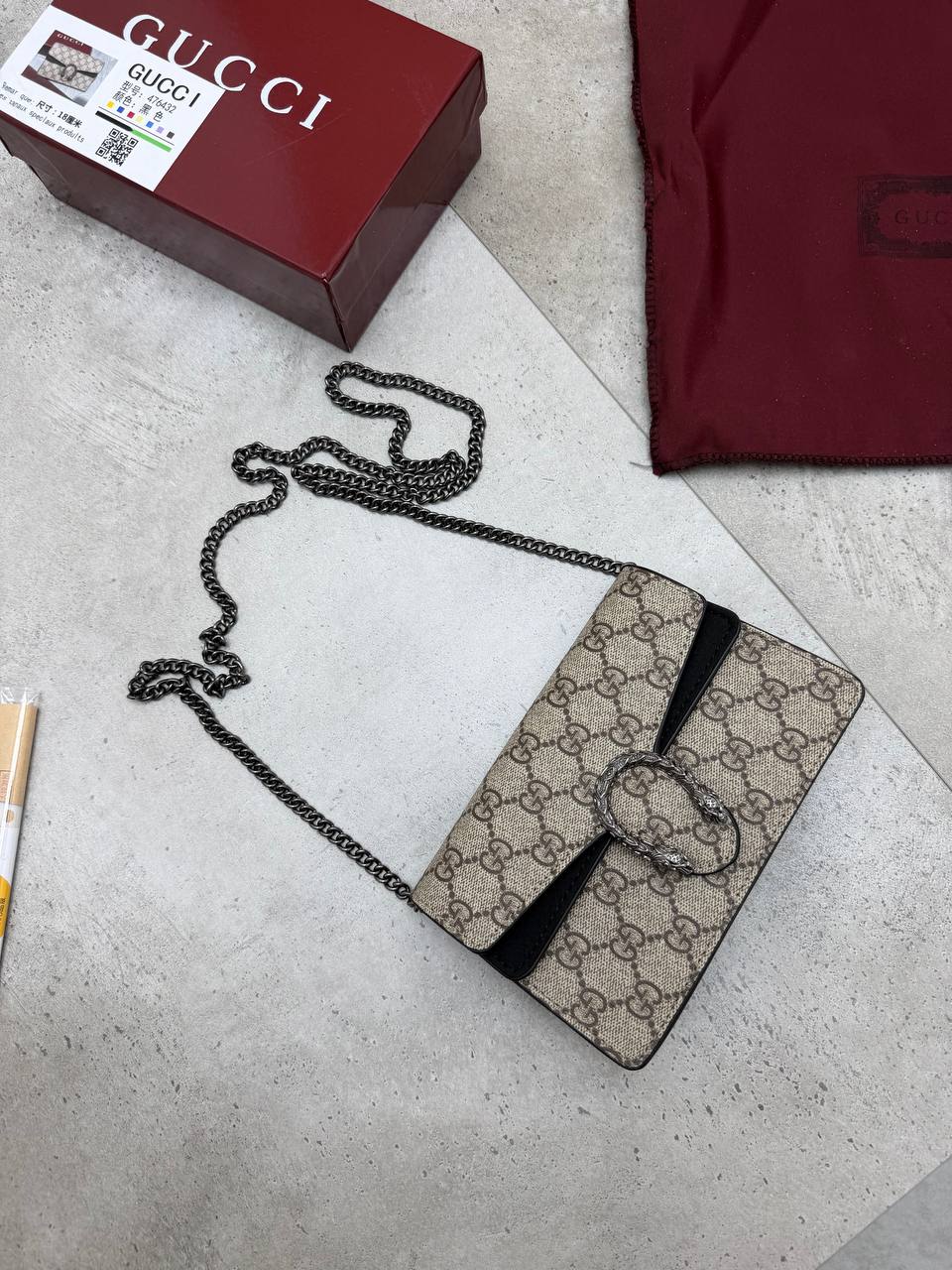 WOMENS GUCC BAG COME  WITH BOX ETC am0807