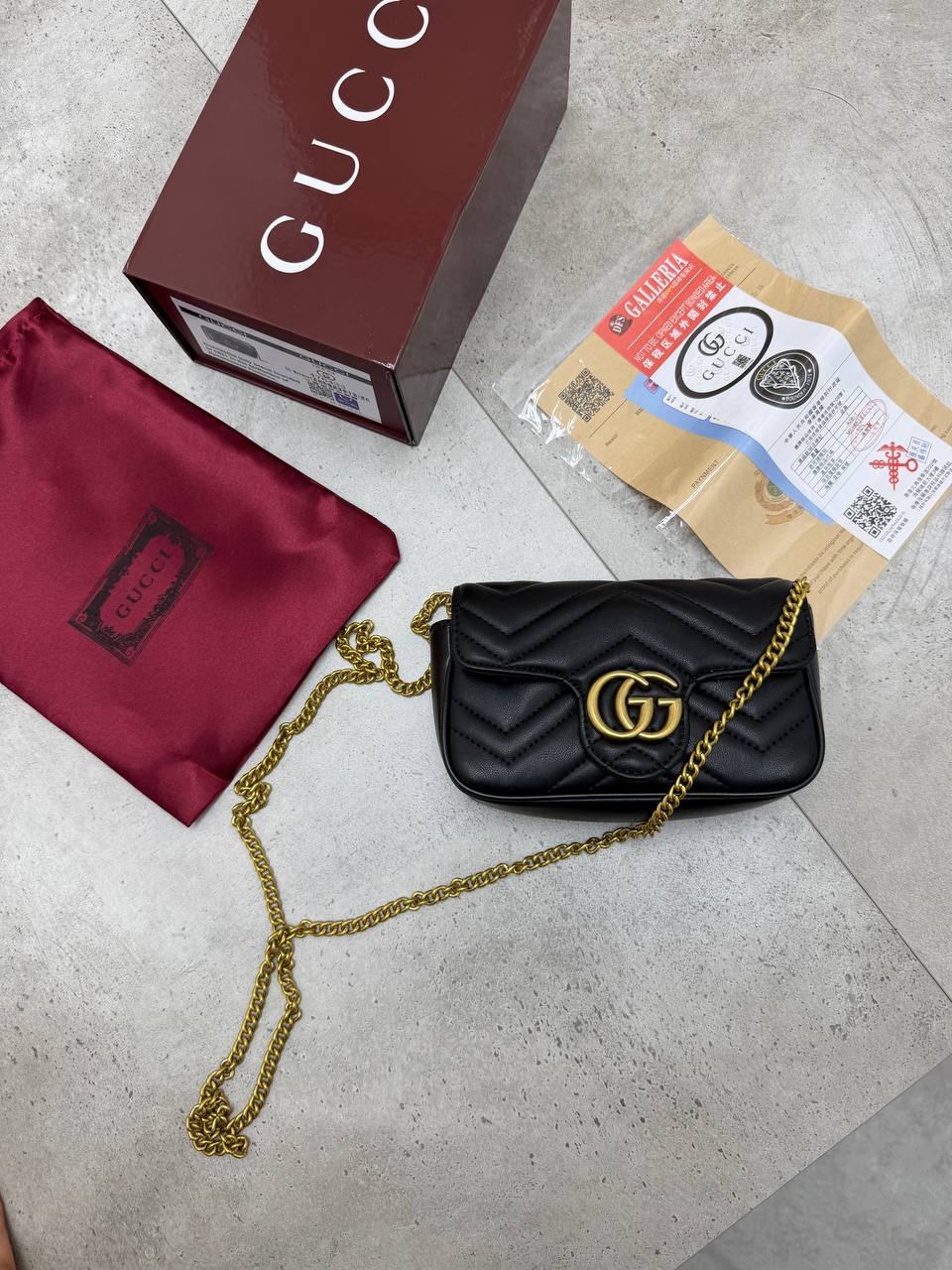 WOMENS GUCC BAG COME  WITH BOX ETC am0807