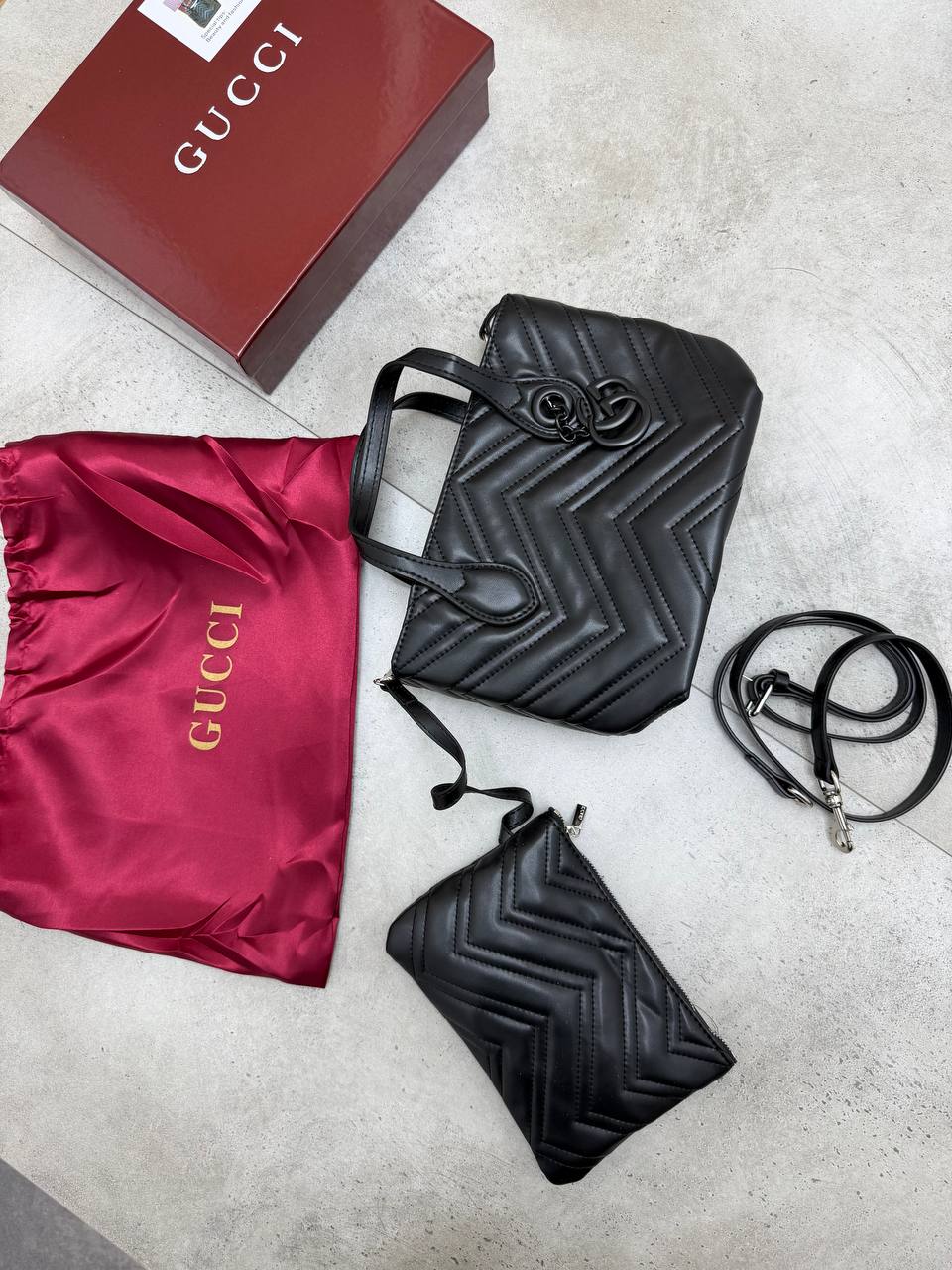 SUPER CLON  WOMENS GUCC BAG COME  WITH BOX ETC am0807