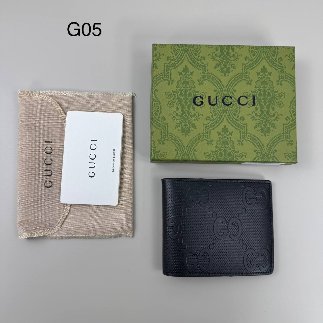 Gucc wallet with box and dust bag sa0104
