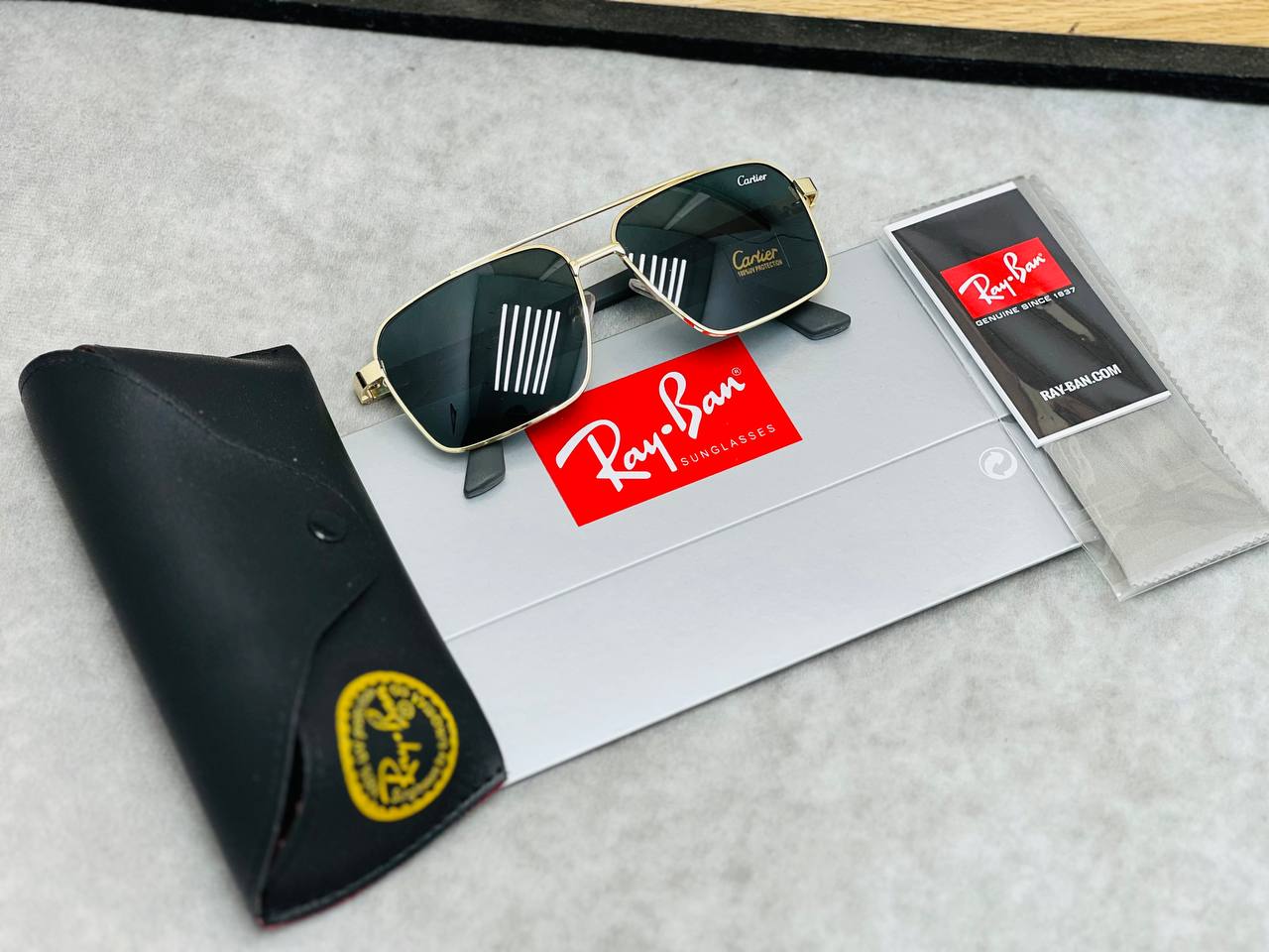 MENS RAYBA SUNGLASSES COME WITH BOX ETC am0304