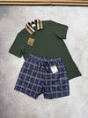 SUPER CLON BURBERR POLO SWIMSHORT SET am0304