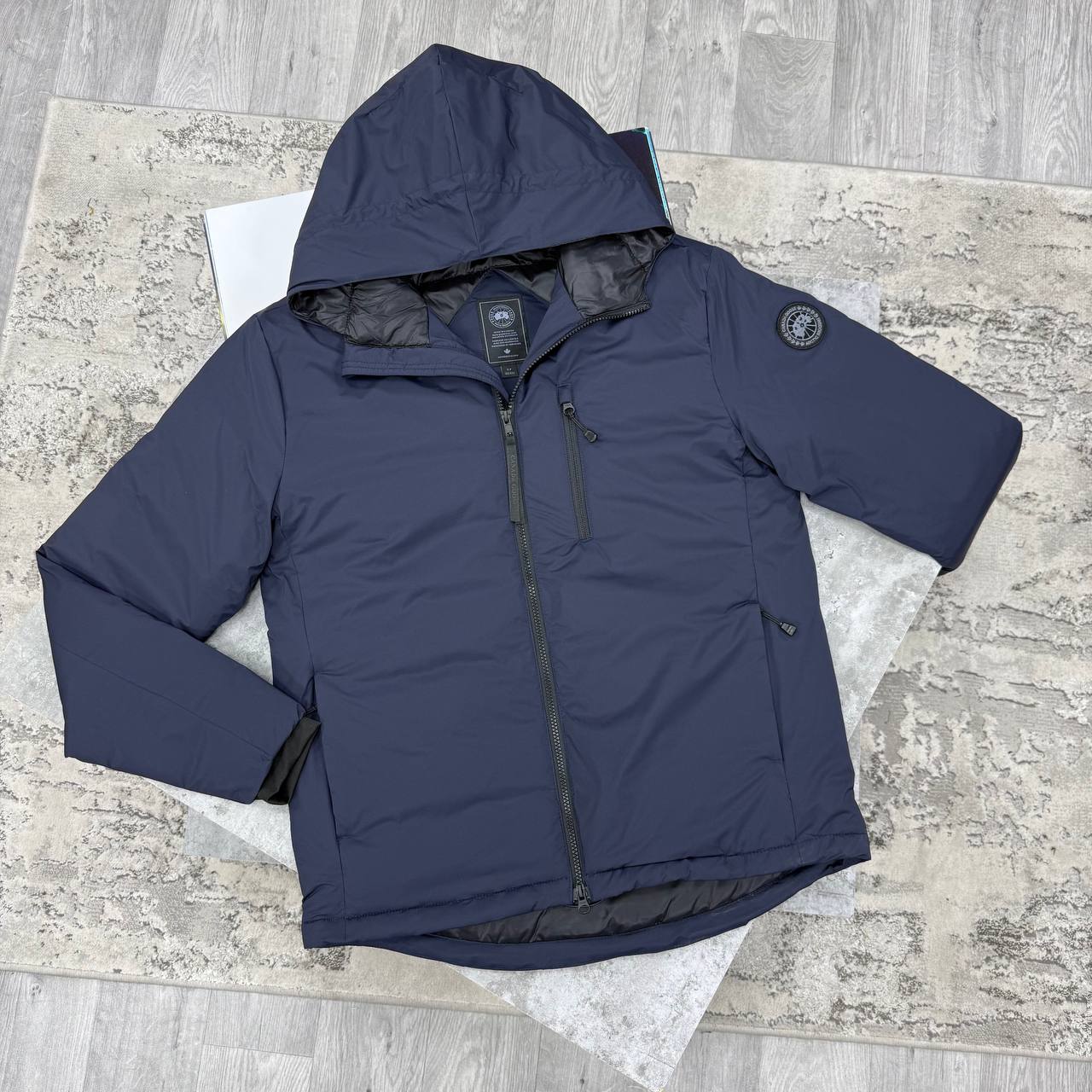 SUPER CLON CANAD GOOSE LODGE HOODY BLACK BADGE jay2507