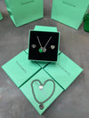 TIFFAN NECKLACE BRACELET & EARING SETS COME WITH BOX ETC am2908