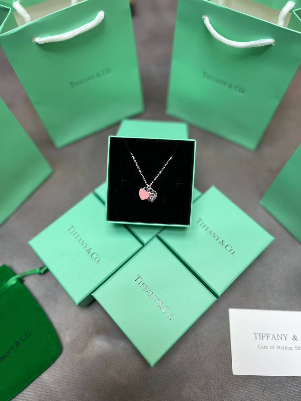 TIFFAN NECKLACE BRACELET & EARING SETS COME WITH BOX ETC am2908