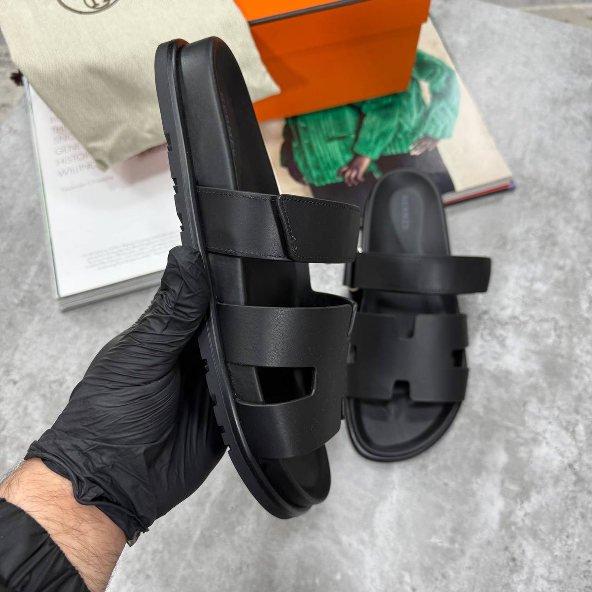 HIGH END HERM CHYPRE SANDAL WITH FULL PACKAGING ETC jay1008