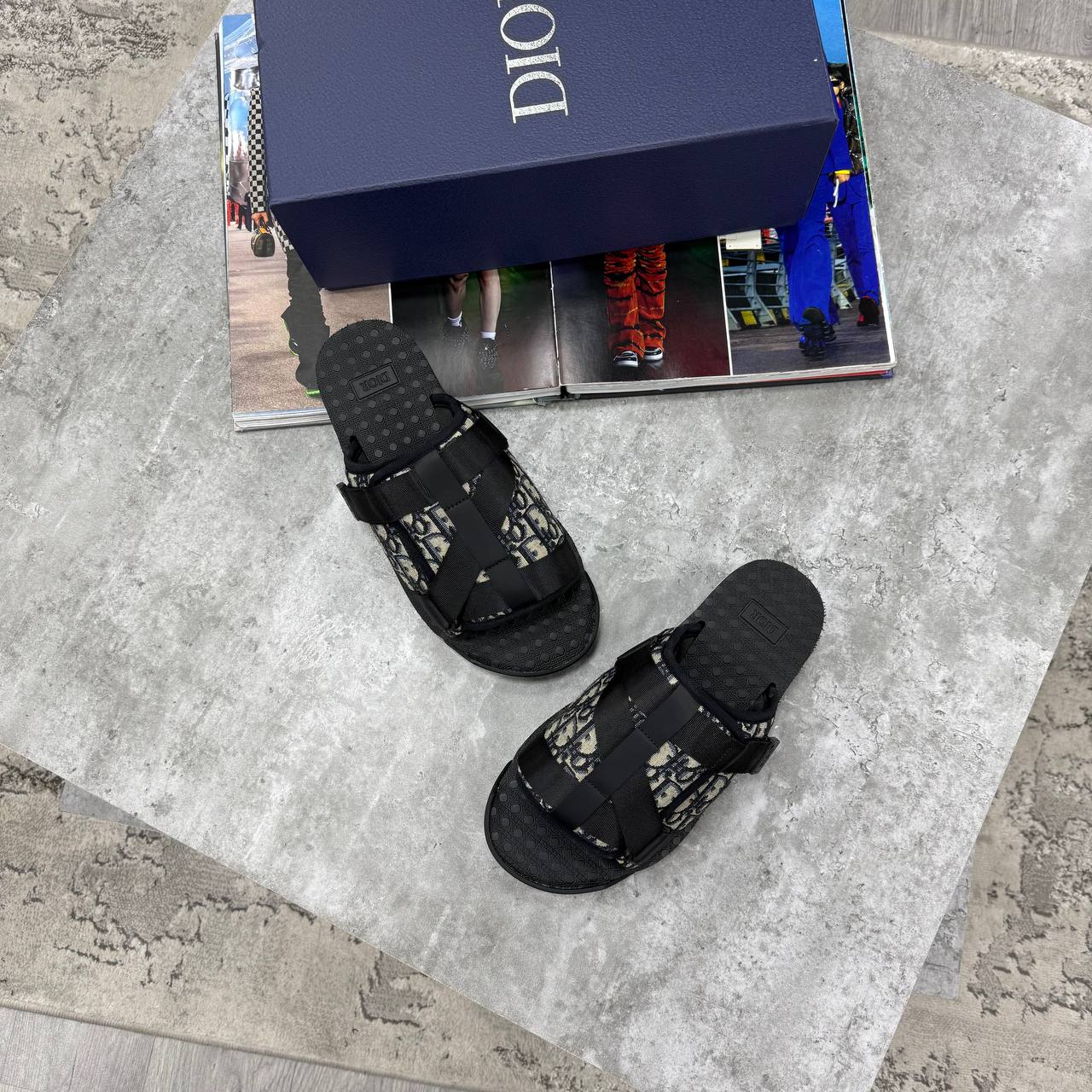 HIGH END DIO ALPH OBLIQUE SANDAL WITH FULL PACKAGING ETC jay0608