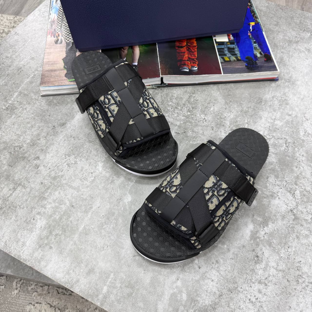 HIGH END DIO ALPH OBLIQUE SANDAL WITH FULL PACKAGING ETC jay0608