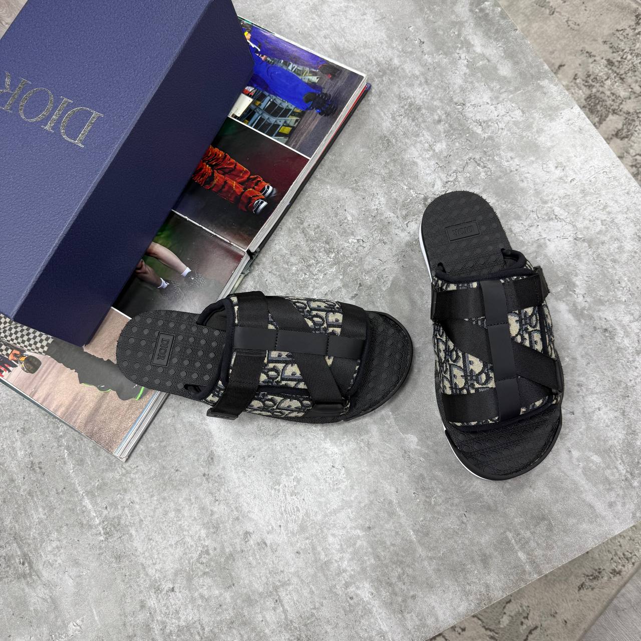 HIGH END DIO ALPH OBLIQUE SANDAL WITH FULL PACKAGING ETC jay0608