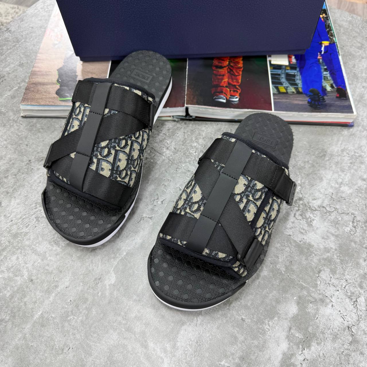 HIGH END DIO ALPH OBLIQUE SANDAL WITH FULL PACKAGING ETC jay0608