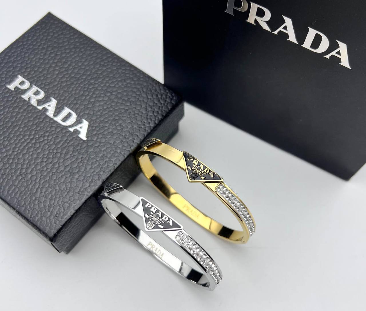 Prda bangles with box and carrier bag sa1010