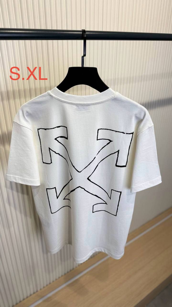 Super clon Off-Whıt News Outl Arrow Skate Logo T-Shirt to3107