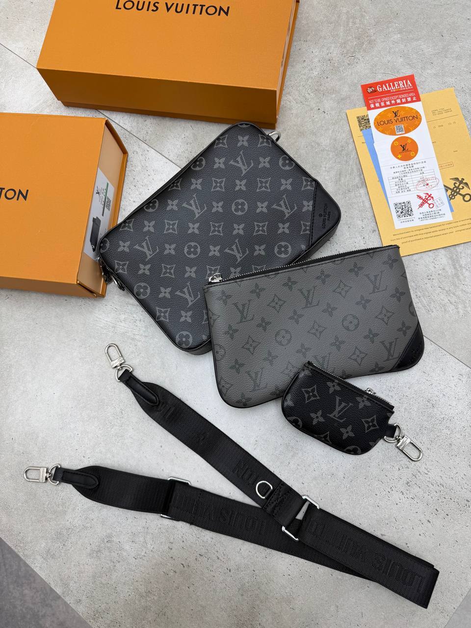 SUPER CLON LV TRIO BAGS COME WITH BOX ETC am2009