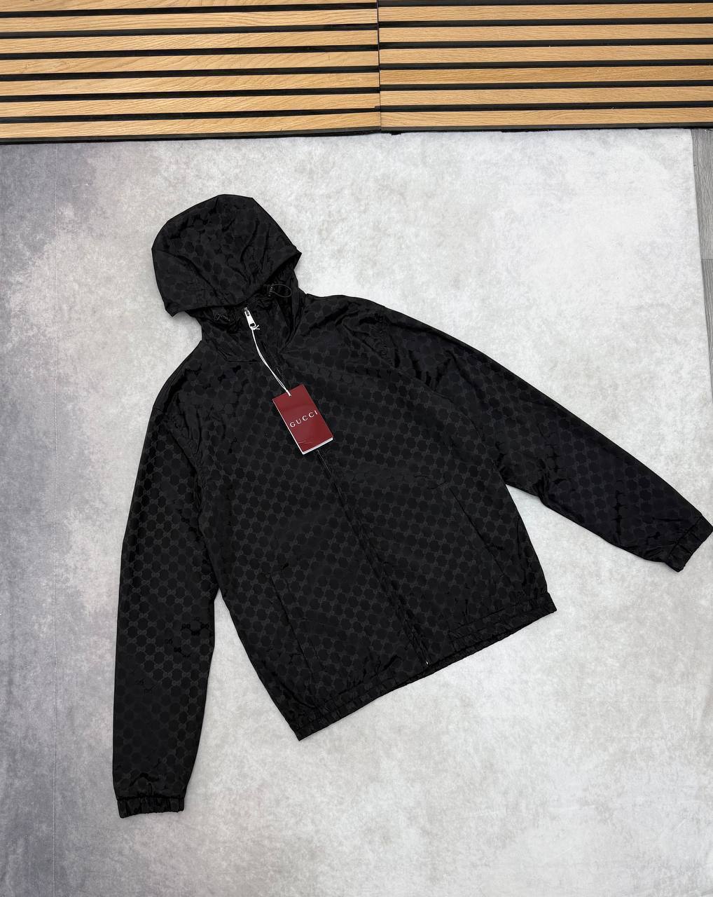 SUPER CLON GUCI GG NYLON  JACQUARD ZIP JACKET am0108
