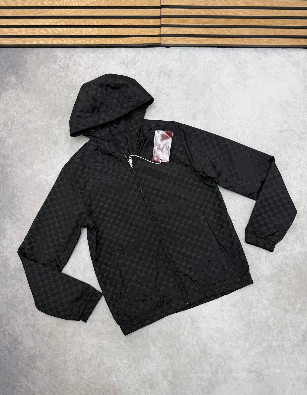 SUPER CLON GUCI GG NYLON  JACQUARD ZIP JACKET am0108