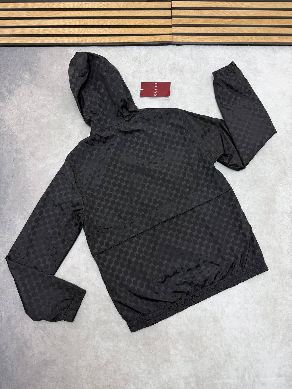 SUPER CLON GUCI GG NYLON  JACQUARD ZIP JACKET am0108