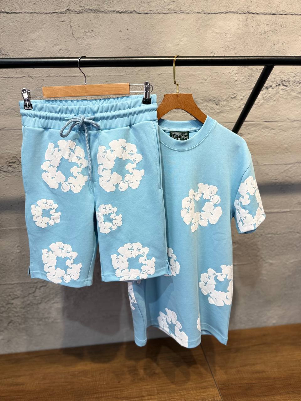 Super clon  Deni Tears Shorts Set to0508