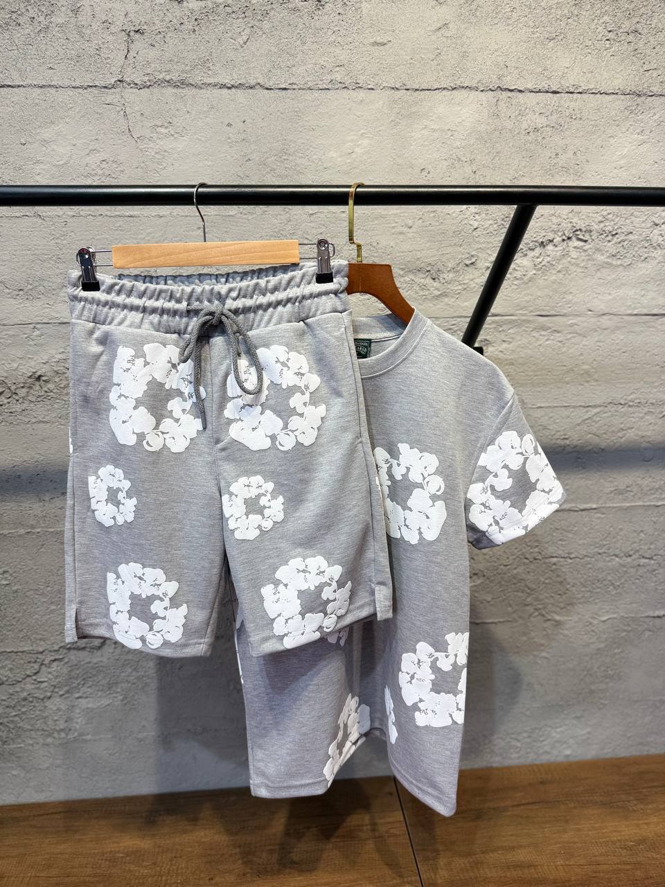 Super clon  Deni Tears Shorts Set to0508