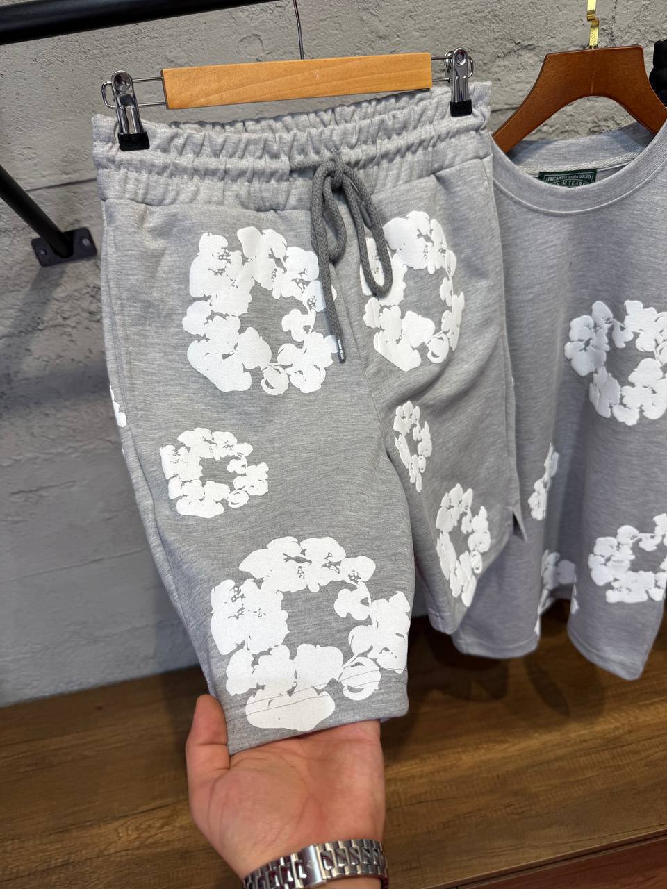 Super clon  Deni Tears Shorts Set to0508