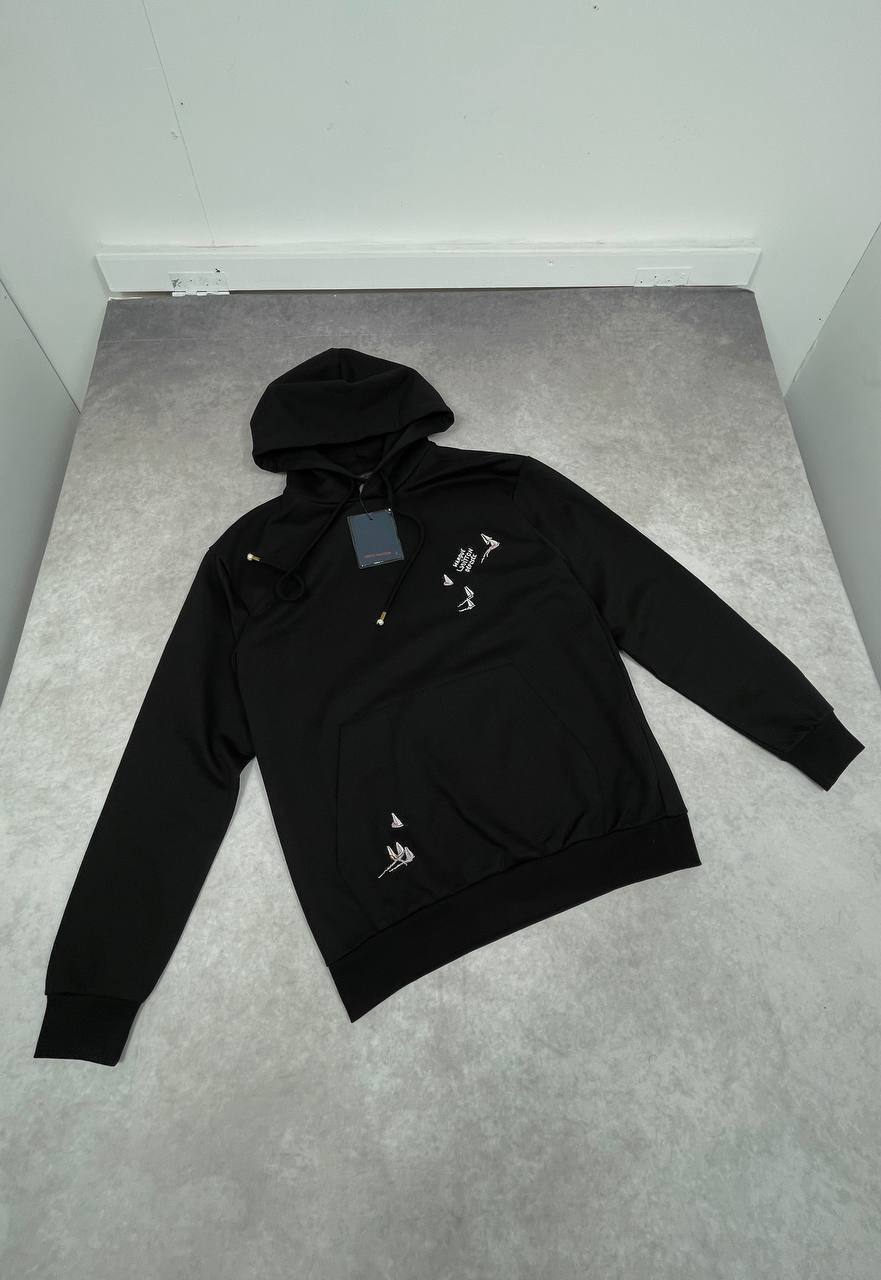 SUPER CLON HEAVY FABRIC  LV EMBROIDERY HOODIES to0408