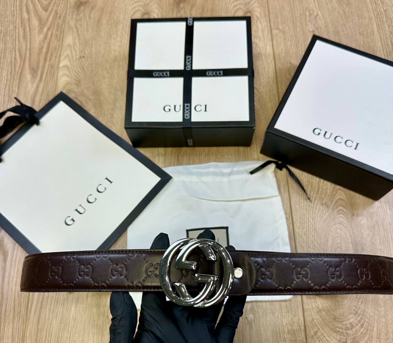 GUCC BELT COMES WITH BOX DUST BAG AND SHOPPING BAG to0508