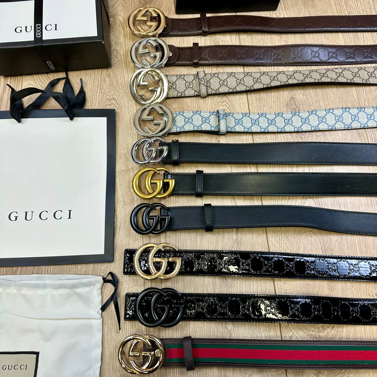 GUCC BELT COMES WITH BOX DUST BAG AND SHOPPING BAG to0508