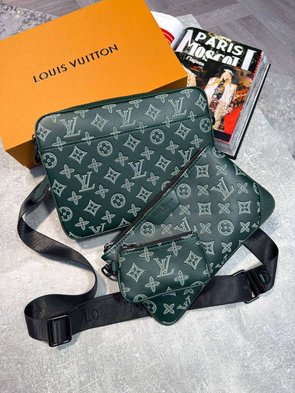 Super Clon LV  Mens trio Bag Boxed and Packaged aj0508