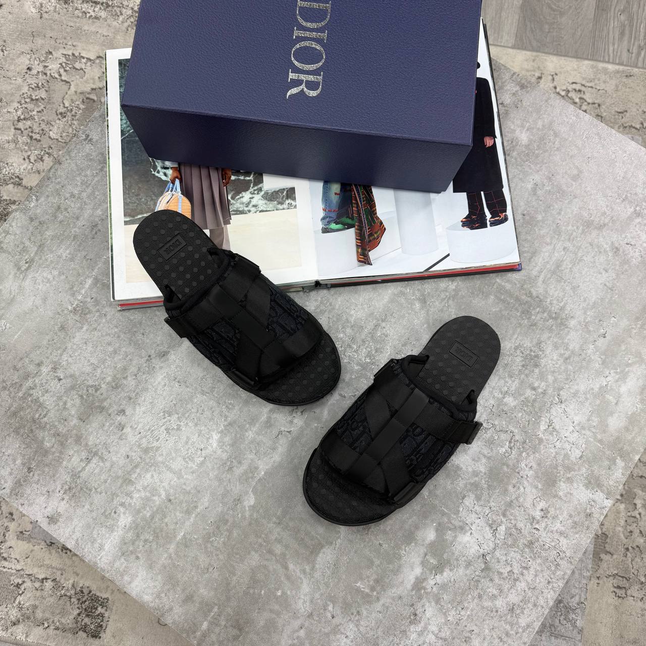 HIGH END DIO ALPH OBLIQUE SANDAL WITH FULL PACKAGING ETC jay0608