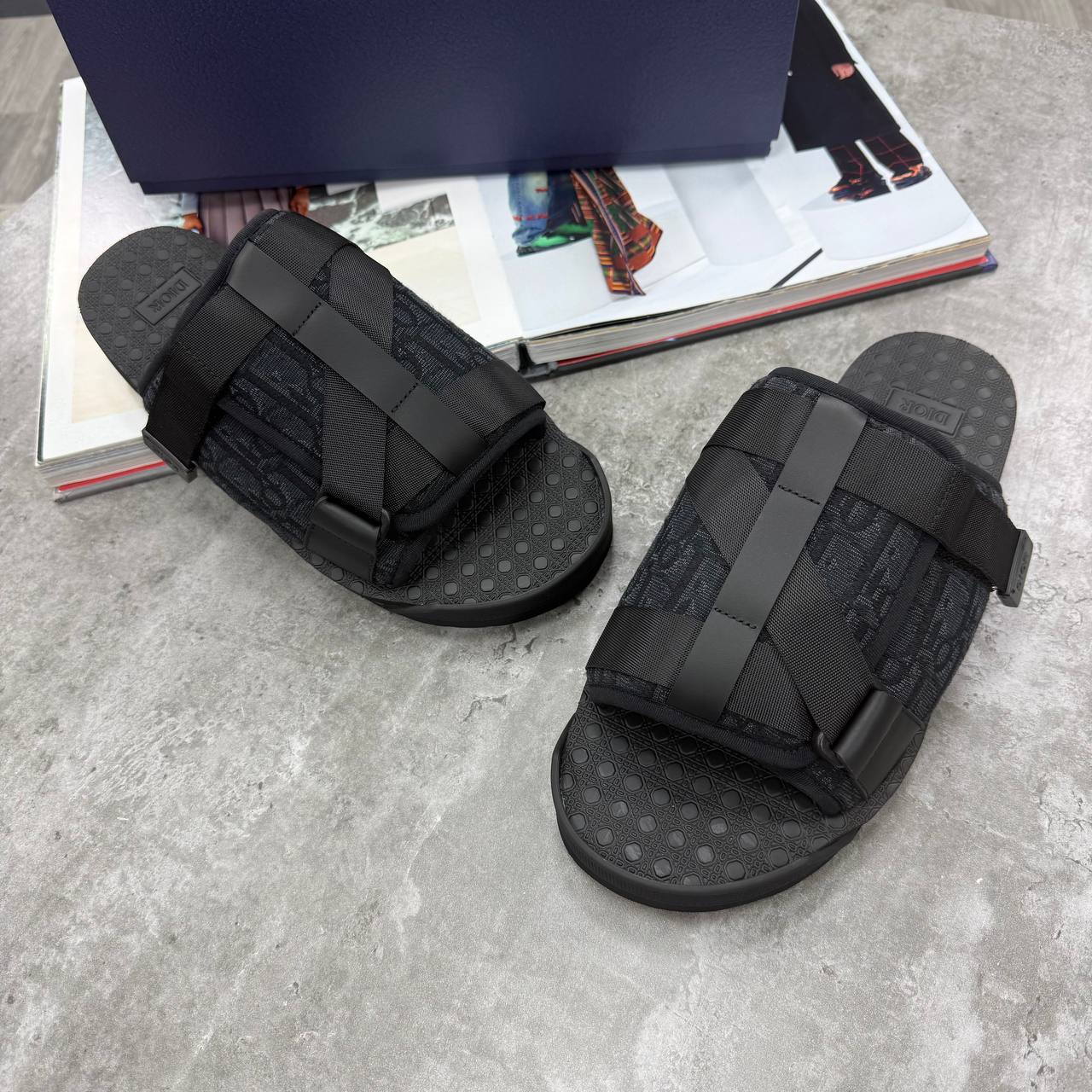 HIGH END DIO ALPH OBLIQUE SANDAL WITH FULL PACKAGING ETC jay0608