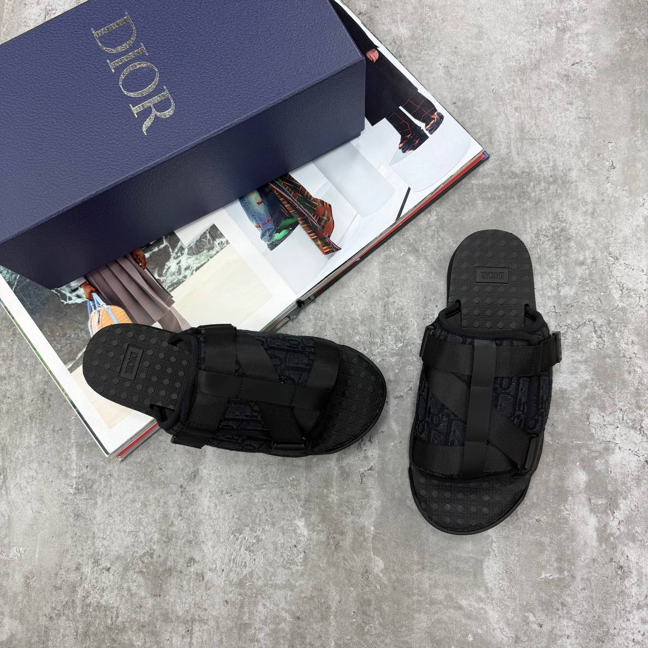 HIGH END DIO ALPH OBLIQUE SANDAL WITH FULL PACKAGING ETC jay0608