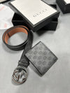 GUCC BELT AND WALLET SET am0909