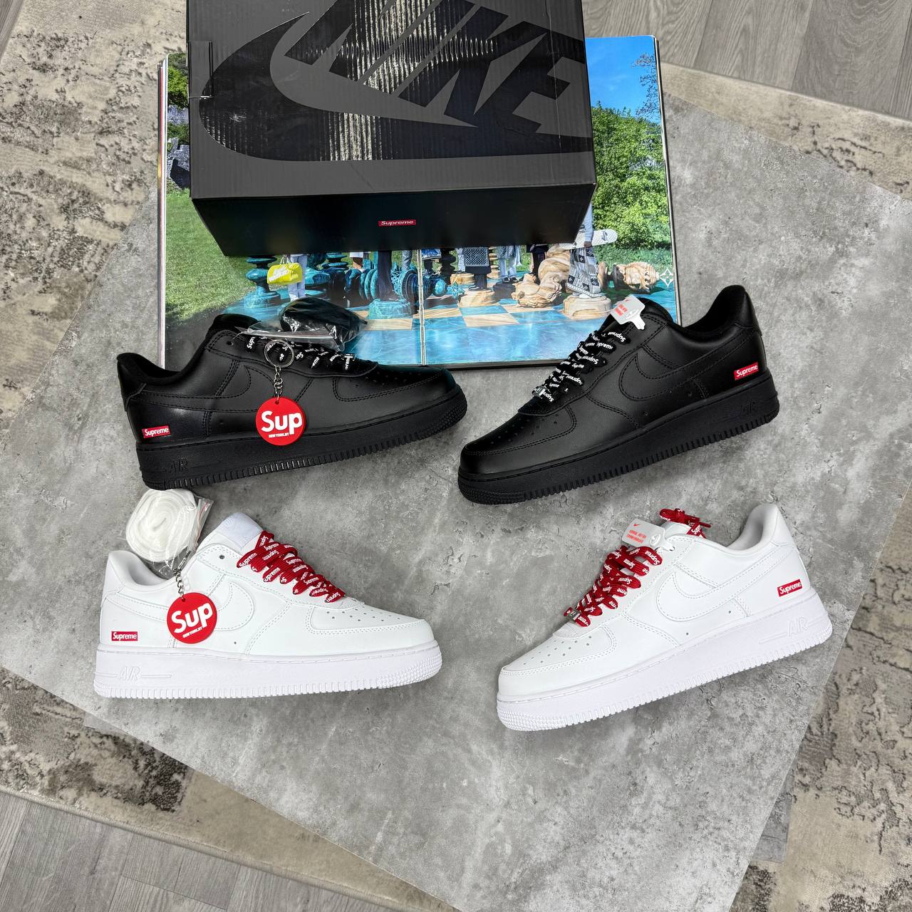 SUPER CLON NIK AIRFORCE 1 X SUPREME jay2907