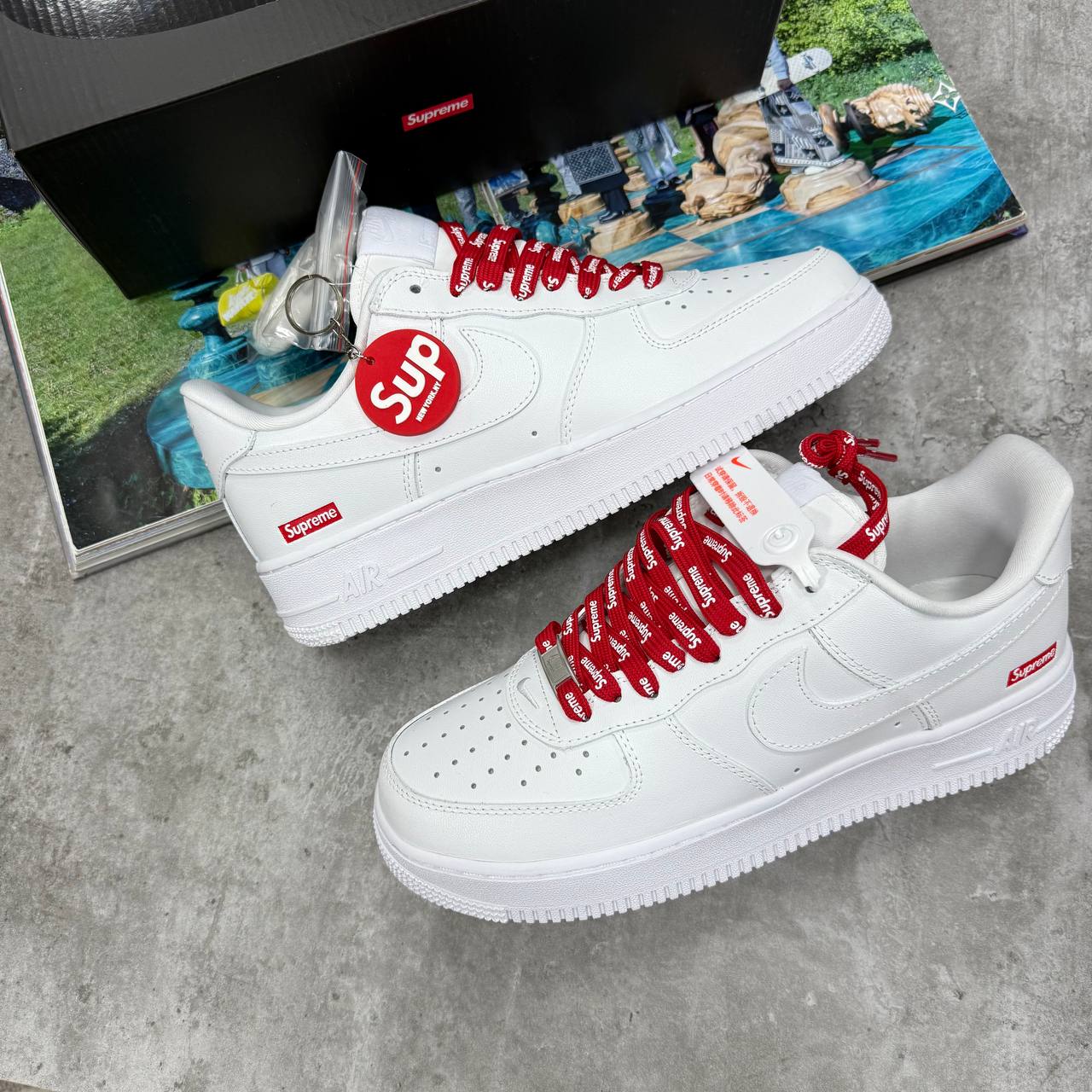 SUPER CLON NIK AIRFORCE 1 X SUPREME jay2907