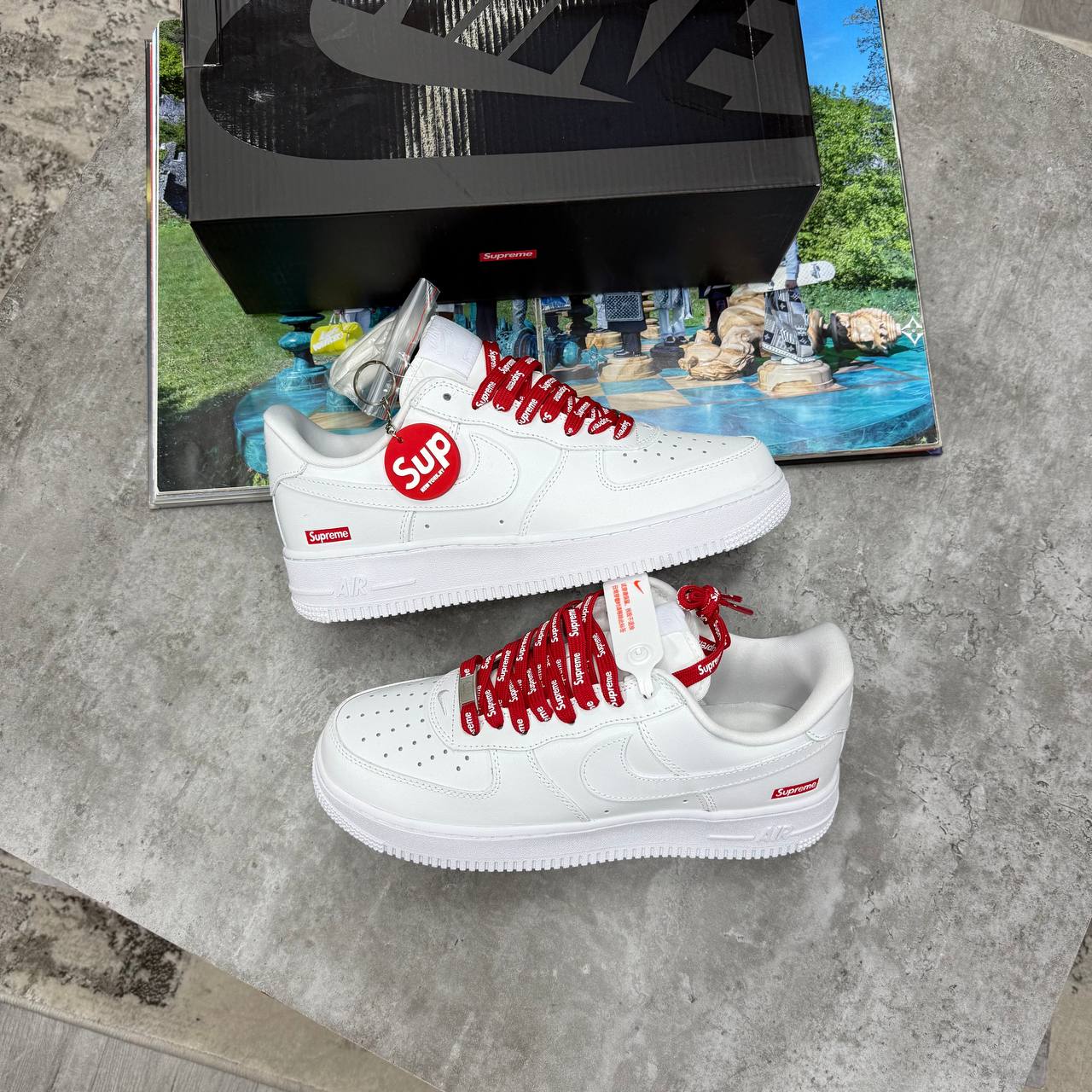 SUPER CLON NIK AIRFORCE 1 X SUPREME jay2907