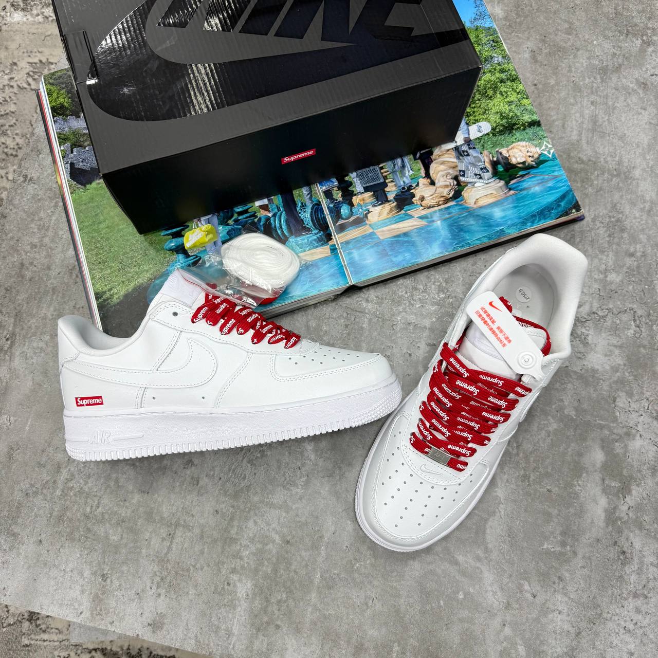 SUPER CLON NIK AIRFORCE 1 X SUPREME jay2907